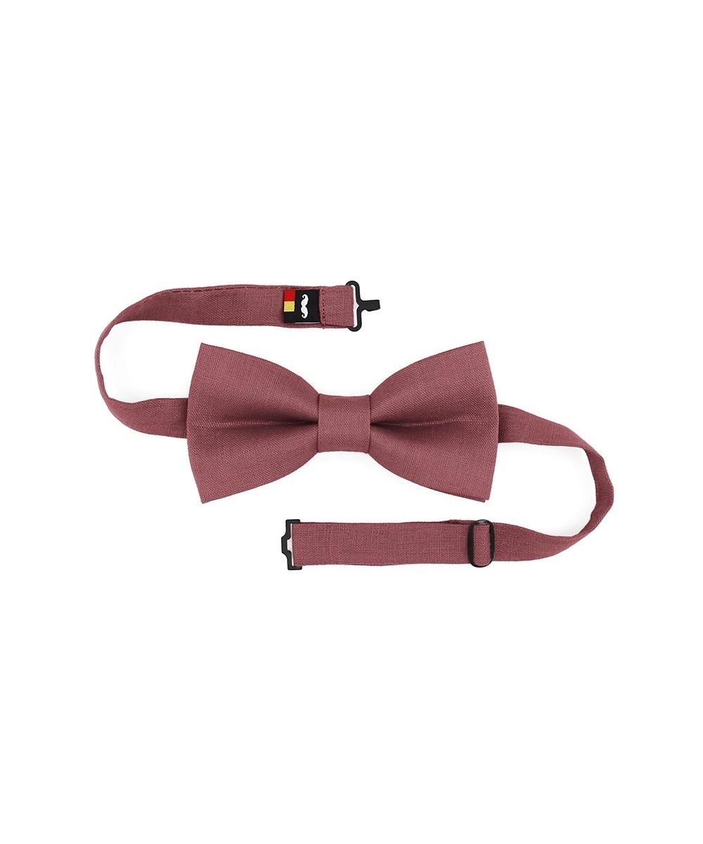 Noeud papillon lin fin bois de rose Blossom - Mr. Célestin